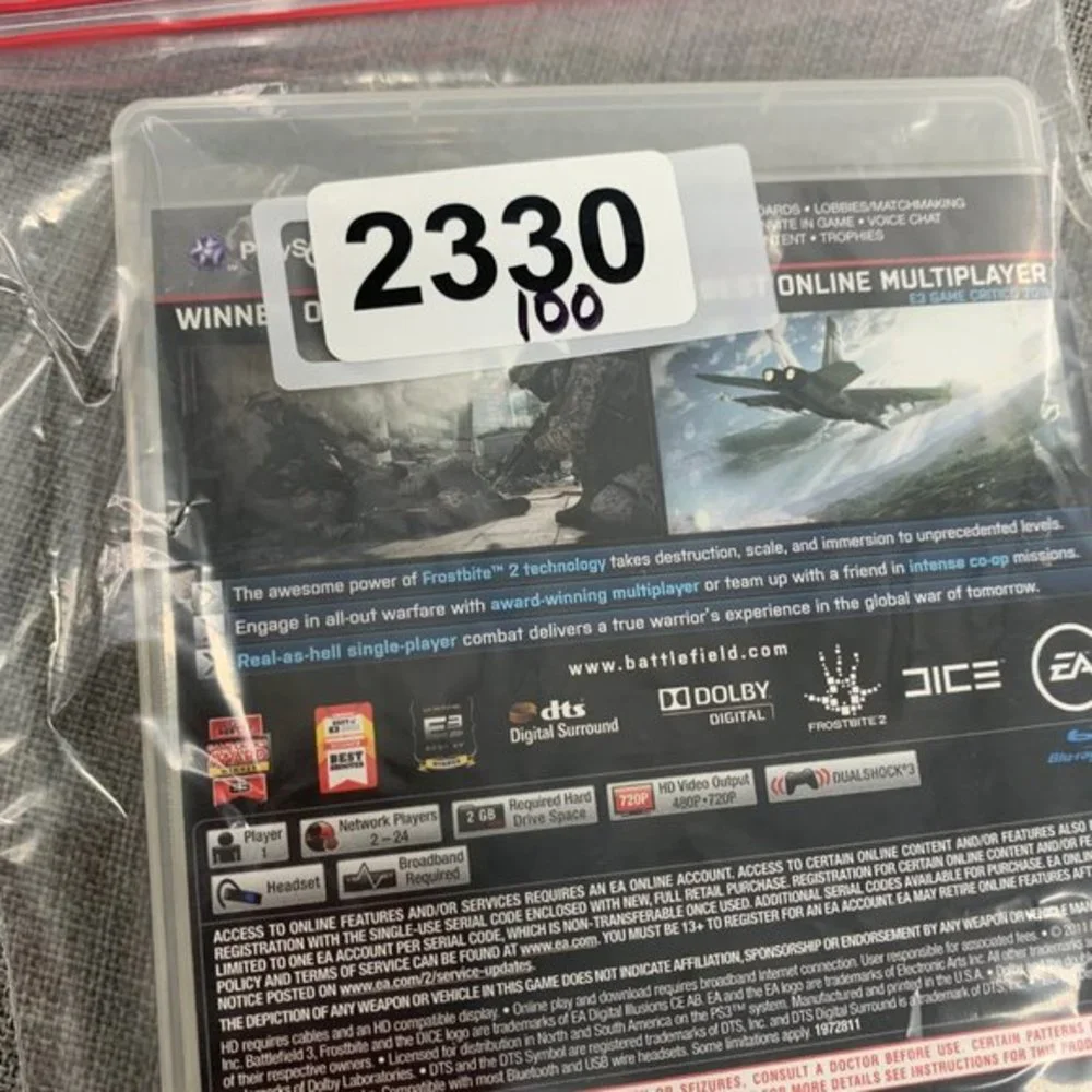 PS3 Battlefield 3 Sony Playstation 3 Multiplayer Action‎ Game